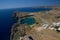 Lindos Rhodos Greece historic buildings architecture summer nature blue sky travel sea