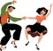 Lindy Hop dancing