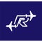 Line Airways R letter logo vector element. Initial Plane Travel logo Template