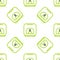 Line Aroma lamp icon isolated seamless pattern on white background. Vector Illustration.