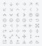 Line Arrow icon set