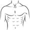 Line art human body organs design illustration