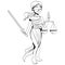 Line Art Lady Justice