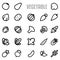 Line Art Vegetable Icon for Web and Mobile Graphic Set