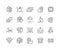 Line Artificial Intelligence Icons