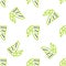 Line Bandana or biker scarf icon isolated seamless pattern on white background. Vector