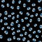 Line Bioengineering icon isolated seamless pattern on black background. Element of genetics and bioengineering icon