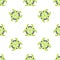 Line Biohazard symbol icon isolated seamless pattern on white background. Vector