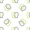 Line Bipolar disorder icon isolated seamless pattern on white background. Vector