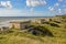 Line of bunkers on the coast of the Baltic sea at Karosta