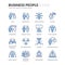 Line Business People Icons