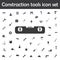 Line and carpenter level icon. Constraction tools icons universal set for web and mobile