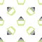 Line Citrus fruit juicer icon isolated seamless pattern on white background. Vector