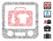 Line Collage Baggage Xray Screening Icon