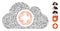 Line Collage Health Care Cloud