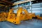 Line, conveyor for the production of large yellow trucks, mining trucks