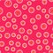 Line Create account screen icon isolated seamless pattern on red background. Vector