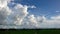 The Line of Cumulus Cloud in polokarto, Central Java