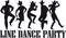 Line dance clip-art