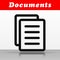Line documents vector icon design