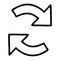 line drawing cartoon recycling arrows