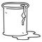 line drawing quirky cartoon barrel of oil