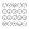 Line emoticons set