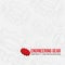 Line engineering gear pattern background and Red logo gear vector design