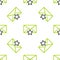 Line Envelope with star icon isolated seamless pattern on white background. Important email, add to favourite icon