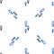 Line Footsteps icon isolated seamless pattern on white background. Detective is investigating. To follow in the