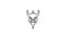 Line head viking  logo vector symbol icon design graphic illustration