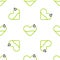 Line Heart heal icon isolated seamless pattern on white background. Vector Illustration