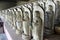 Line of hundreds of Buddha jizo statues at Reisenji Buddhist Temple