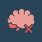 Line icon absence of brain