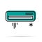 Line icon - Air conditioner icon