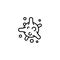 Line icon. Bacterium, virus