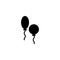 Line icon. Balloons symbol