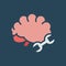 Line icon brain repair. Flat vector illustration.
