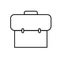 Line icon briefcase. Work icon.