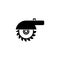 Line icon. Circular saw