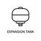 Line Icon Expansion Tank In Simple Style. Vector sign in a simple style isolated on a white background.