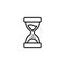 Line icon. Hourglass symbol