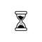 Line icon. Hourglass symbol