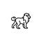 Line icon. Lion; wild animals