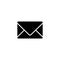 Line icon. Message, closed envelope