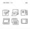 Line Icon of Note, Pamphlet, Book, Notepad, Isolated Object. Lin