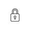 line icon. Padlock symbol