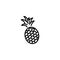 Line icon. Pineapple symbol