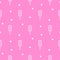 Line icon pink popsicle ice-cream seamless pattern.
