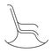 Line icon rocking chair